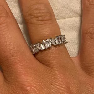 Baguette eternity ring